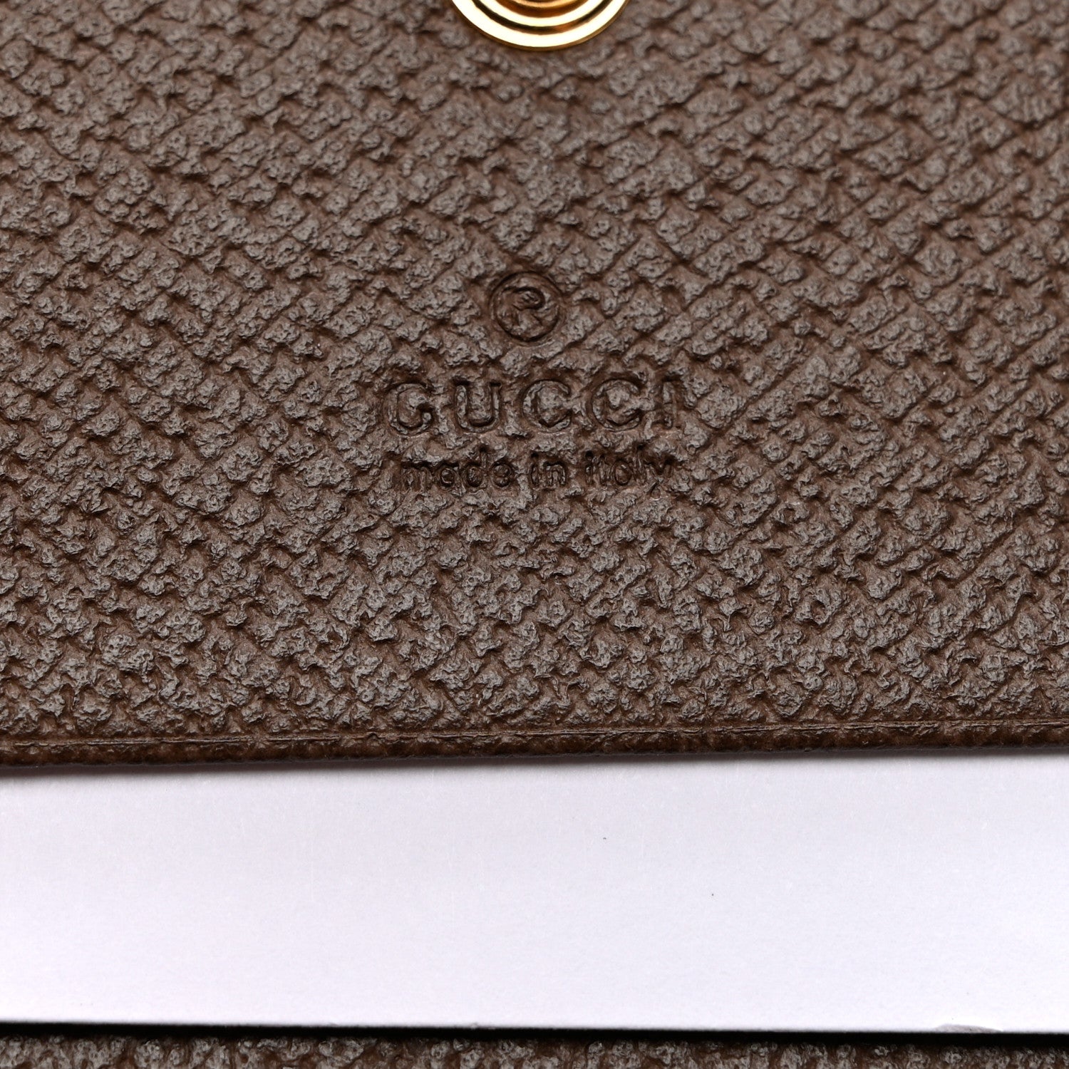 Gucci GG Supreme Monogram Web Ophidia Chain Card Case Wallet Beige New Acero 6 of 6