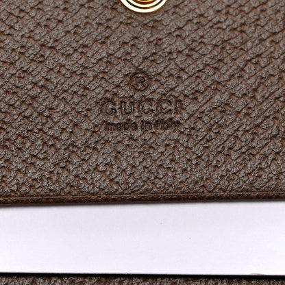 Gucci GG Supreme Monogram Web Ophidia Chain Card Case Wallet Beige New Acero 6 of 6