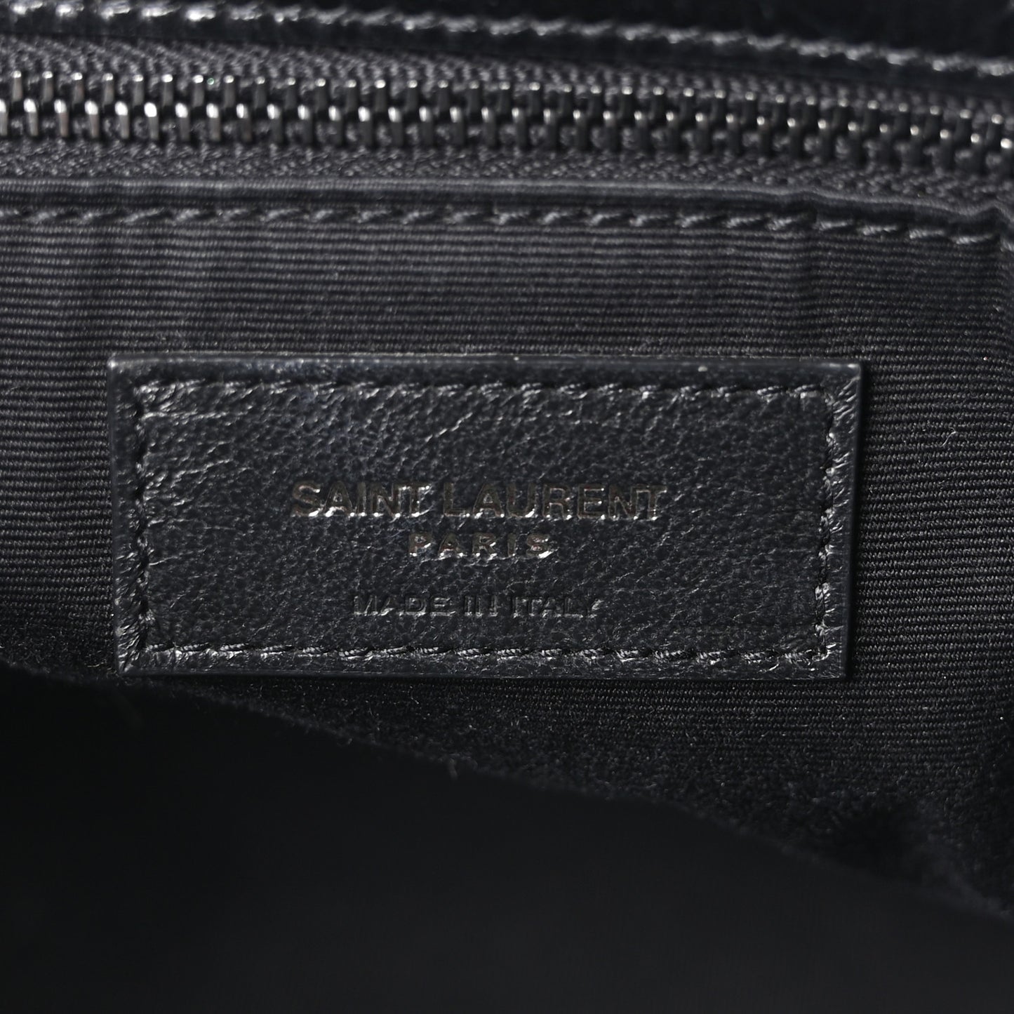 Crinkled Calfskin Matelasse Monogram Medium Niki Chain Satchel Black