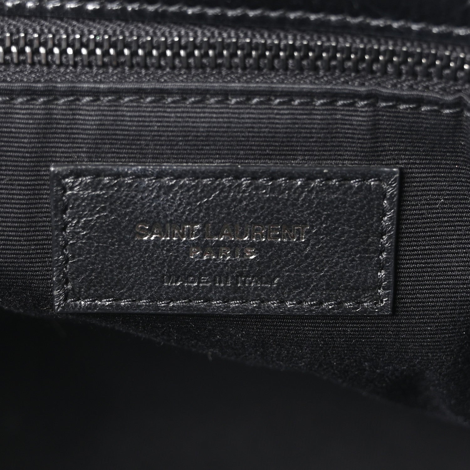 Saint Laurent Crinkled Calfskin Matelasse Monogram Medium Niki Chain Satchel Black 5 of 9