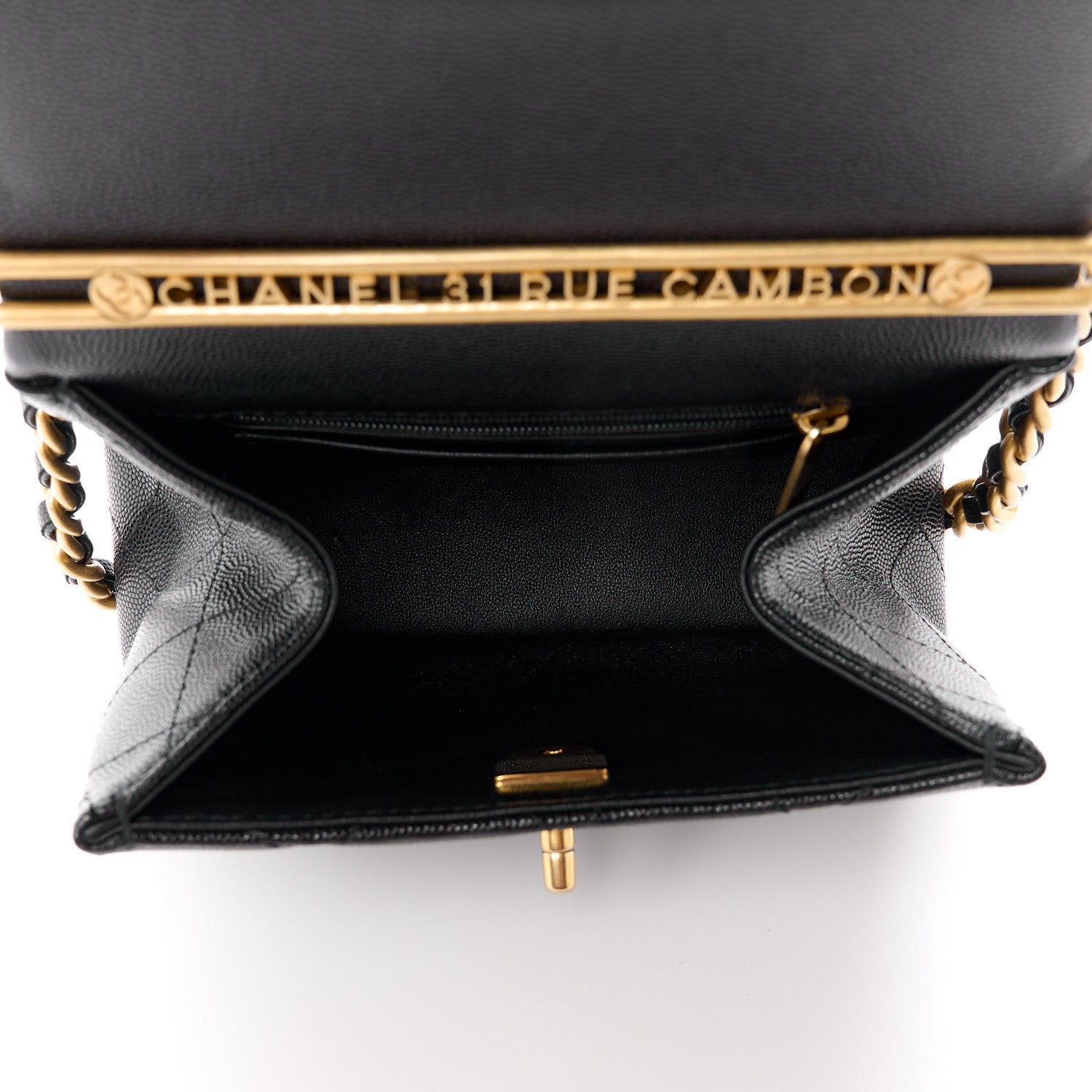 Chanel Caviar Quilted 31 Rue Cambon Mini Top Handle Flap Black 5 of 11