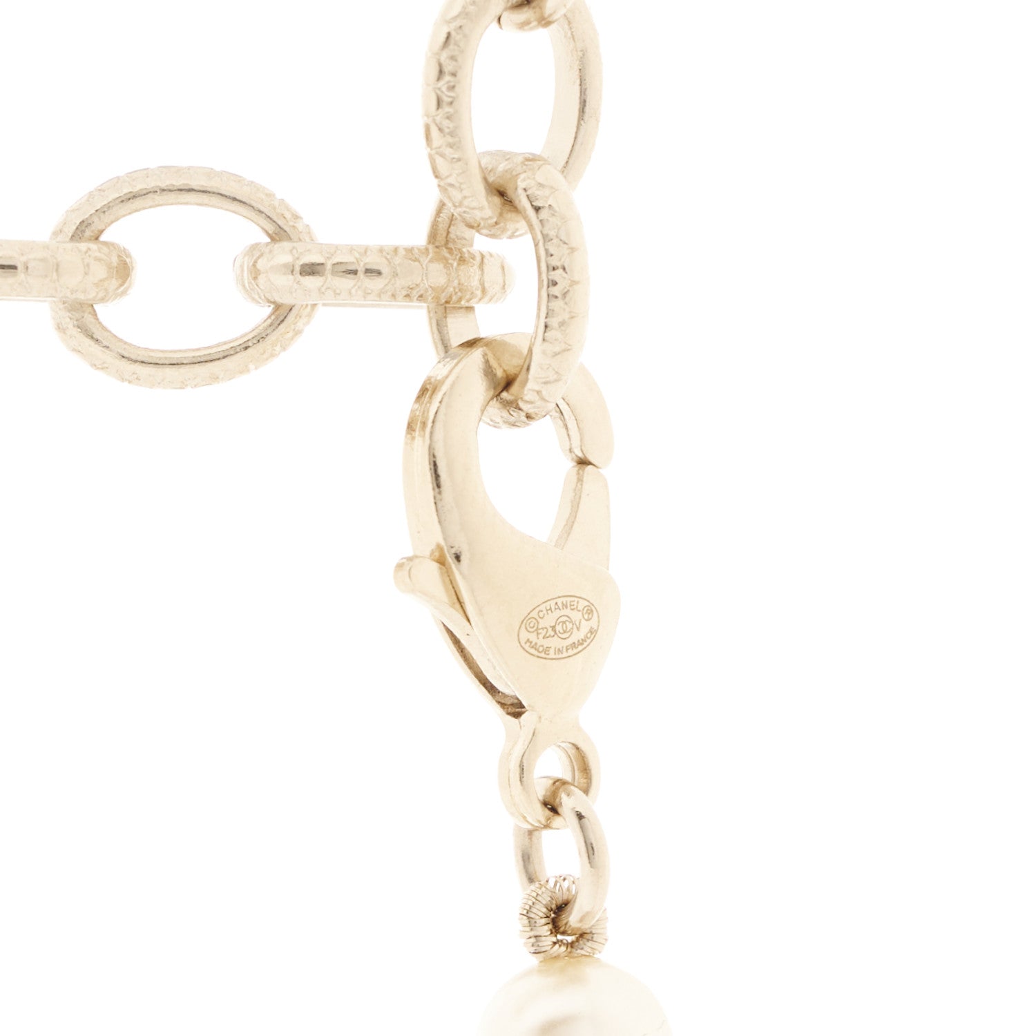 Chanel Pearl CC 100th Anniversary Necklace Light Gold 5 of 8