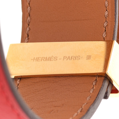 Hermes Swift Collier de Chien CDC 24 Bracelet T3 Rouge De Coeur 5 of 7