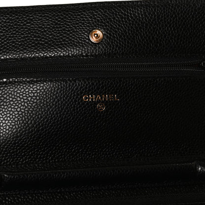 Chanel Caviar Quilted Wallet On Chain WOC Black 7 of 10