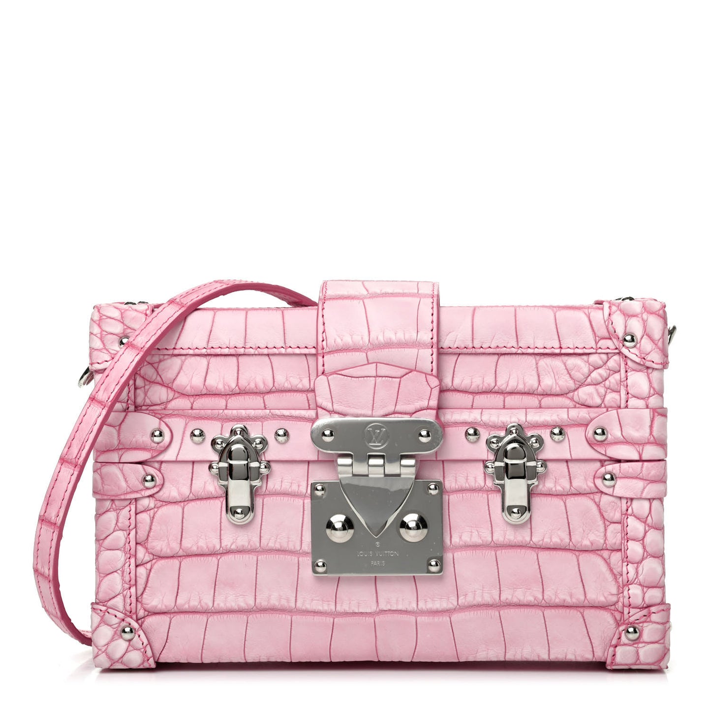 Alligator Petite Malle Pink