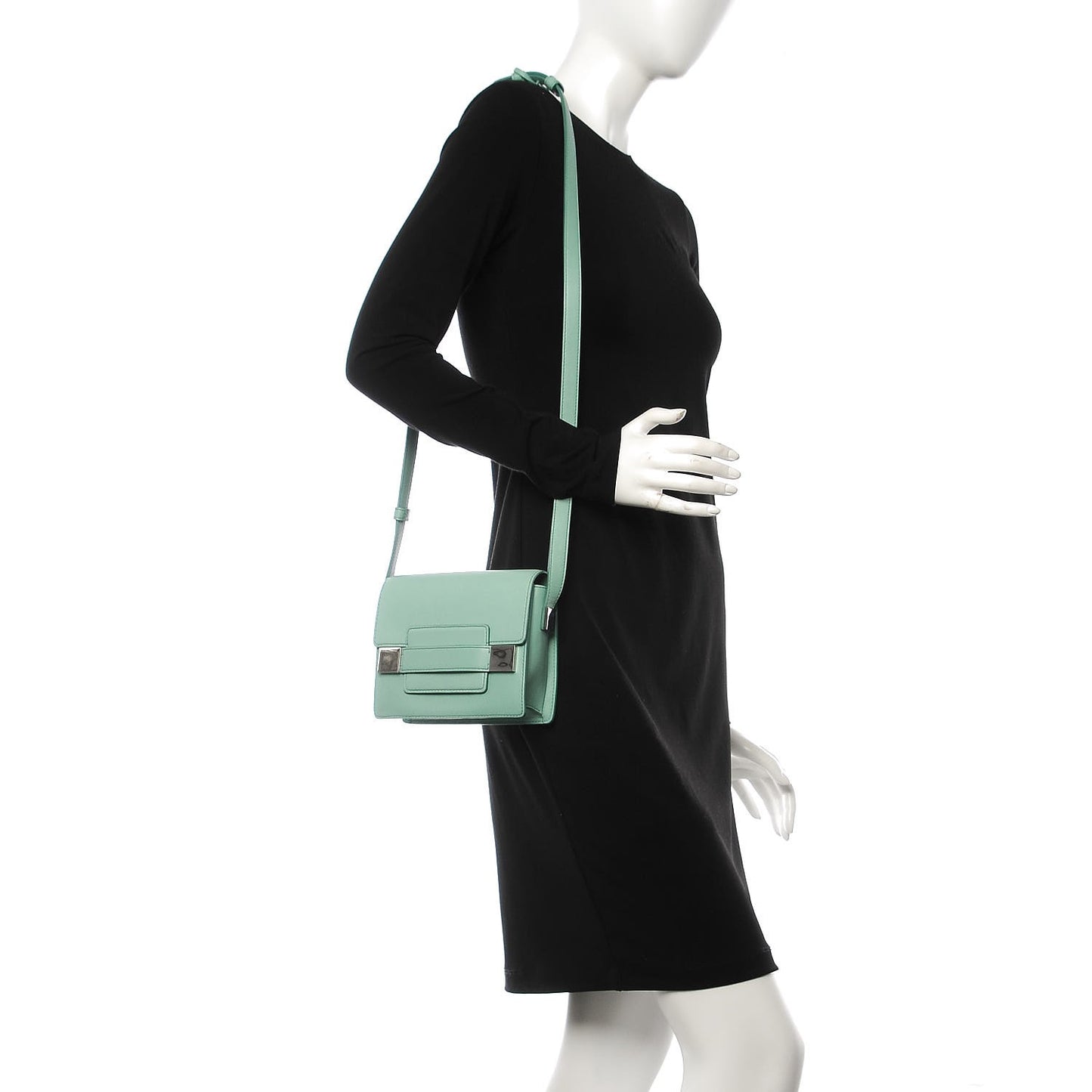 Calfskin Mini Madame Crossbody Lagon