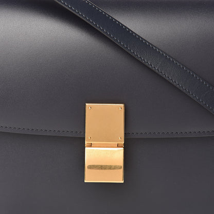 Celine Box Calfskin Medium Classic Box Flap Bag Navy Blue 12 of 12