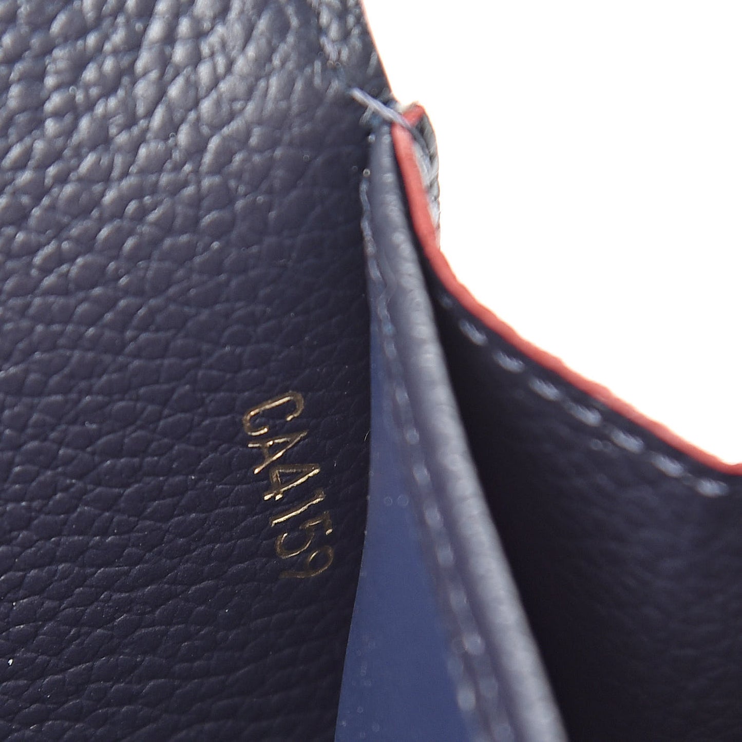 Empreinte Sarah Wallet NM Marine Rouge