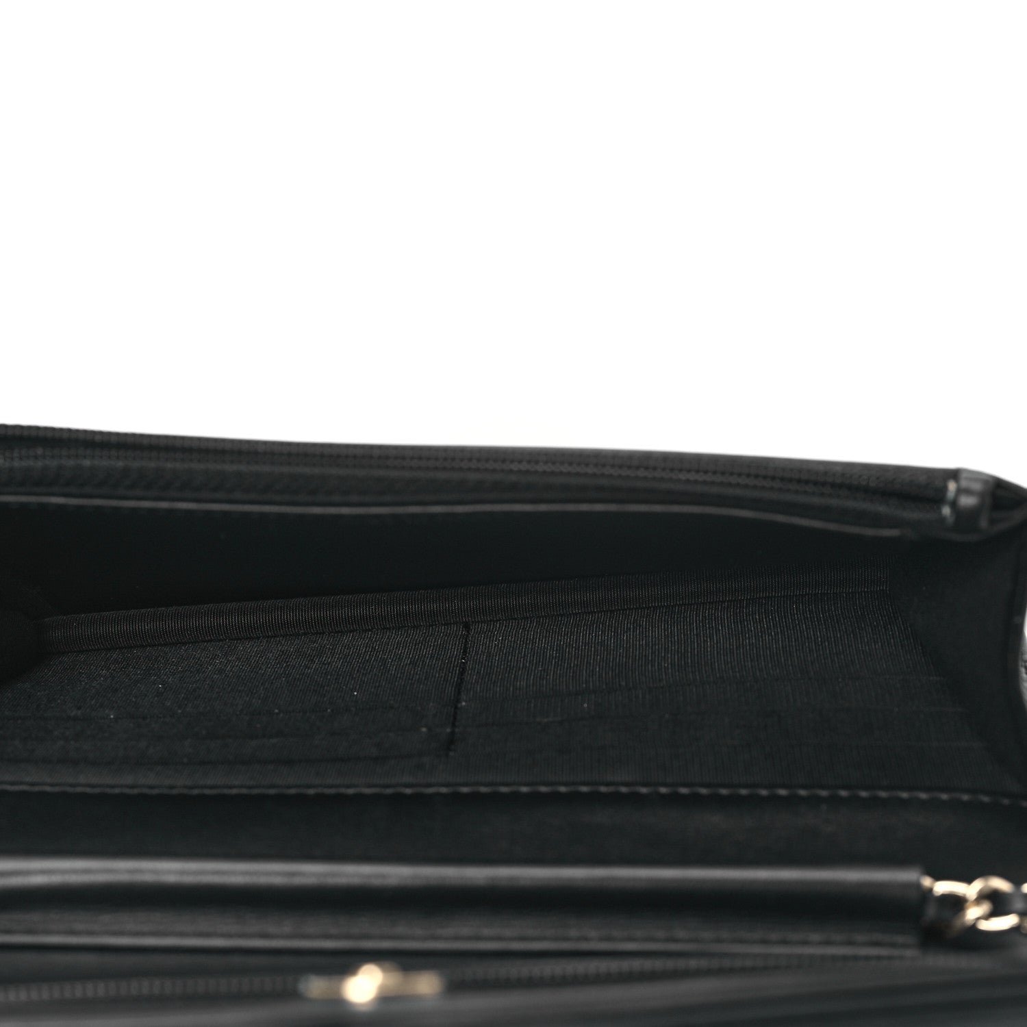 Chanel Caviar Quilted CC Filigree Wallet On Chain WOC Black 5 of 12