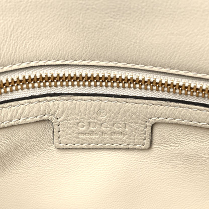 Gucci Roxy Calfskin Blondie Chain Shoulder Flap Bag Mystic White 5 of 8