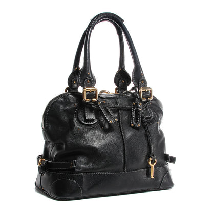 Chloe Leather Paddington Tote Black 3 of 10