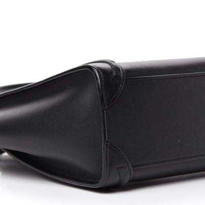 Celine Smooth Calfskin Nano Luggage Black 7 of 12