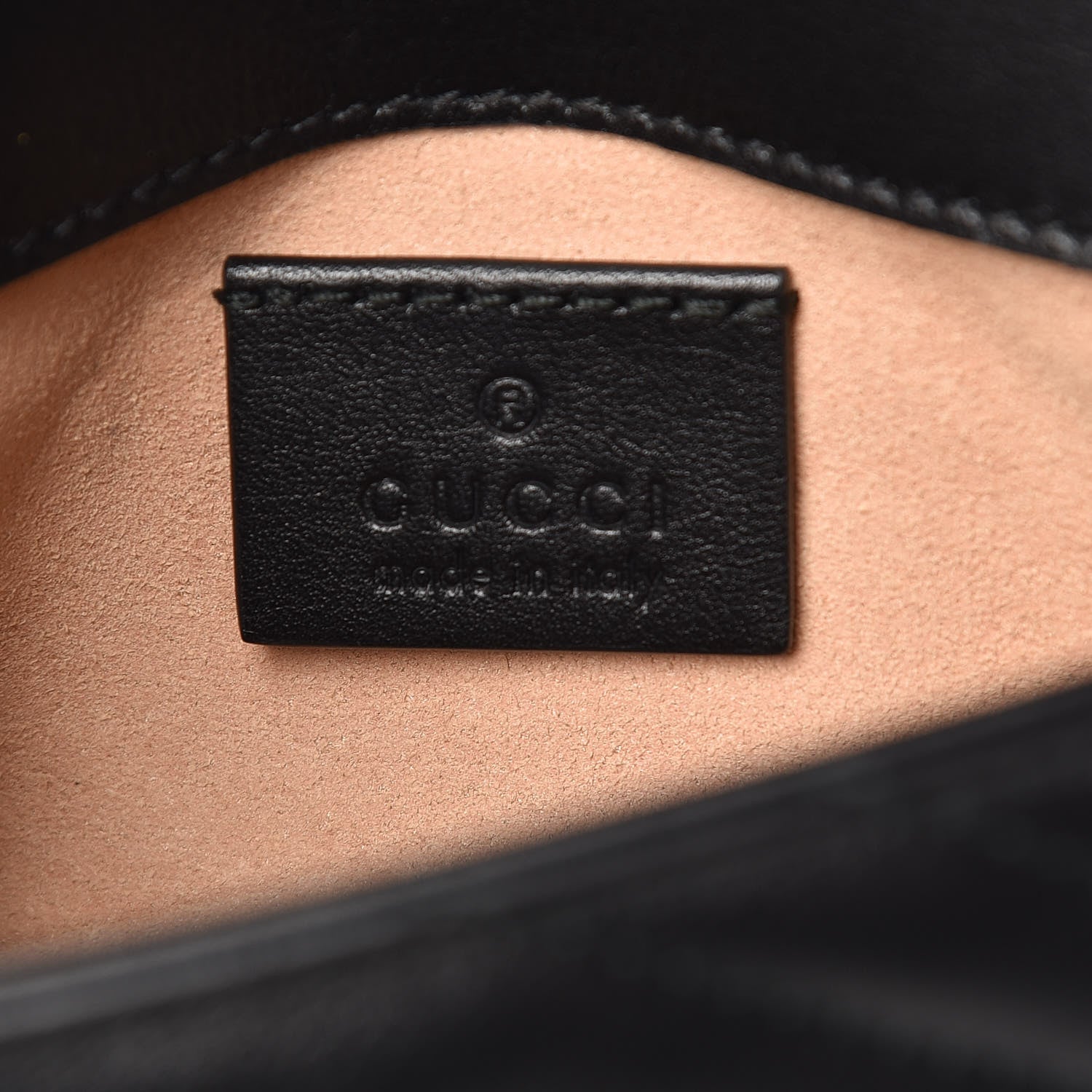 Gucci Calfskin Matelasse Super Mini GG Marmont Shoulder Bag Black 6 of 10