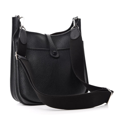 Hermes Taurillon Clemence Evelyne III PM Black 3 of 10