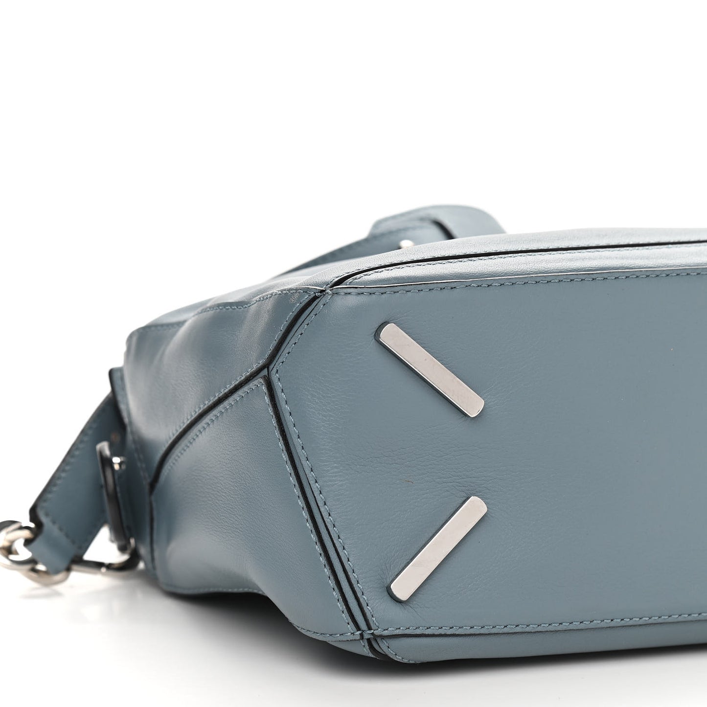 Calfskin Small Puzzle Bag Stone Blue