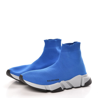 Balenciaga Neoprene Knit Mens Speed Sneakers 42 Bleu 3 of 9