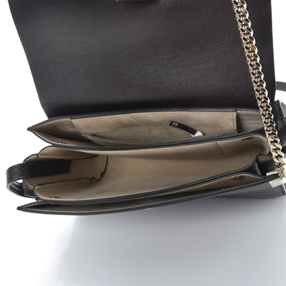 Chloe Suede Calfskin Small Faye Shoulder Bag Carbon Brown 5 of 8