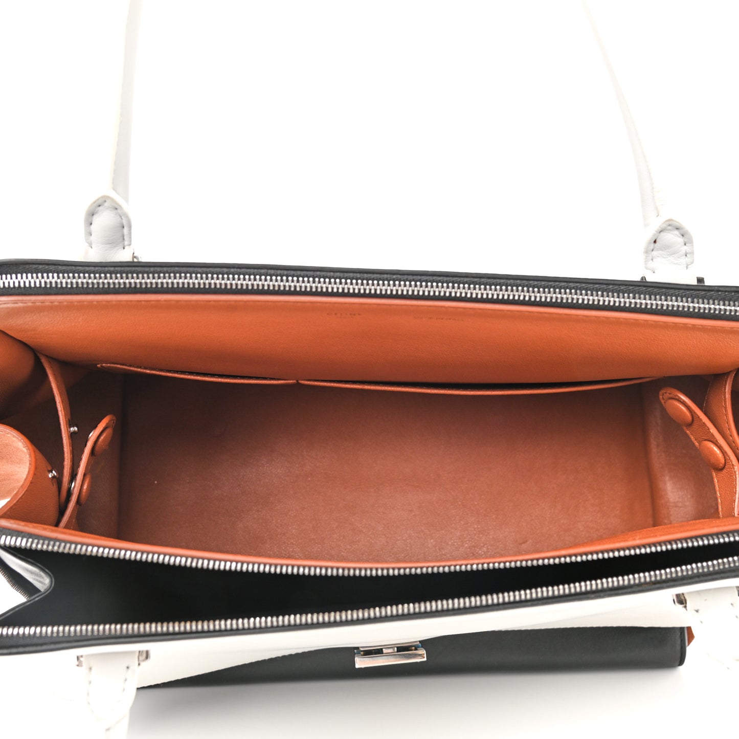 Smooth Calfskin Suede Large Tri-Color Trapeze Peach