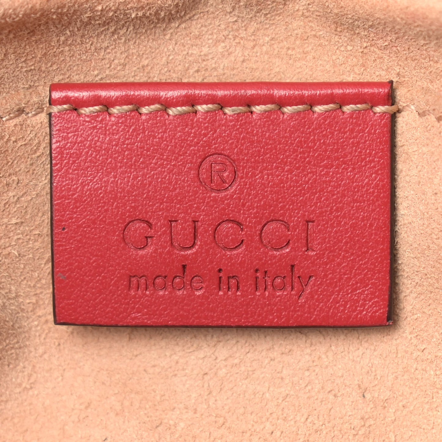 Calfskin Matelasse Mini GG Marmont Shoulder Bag Hibiscus Red