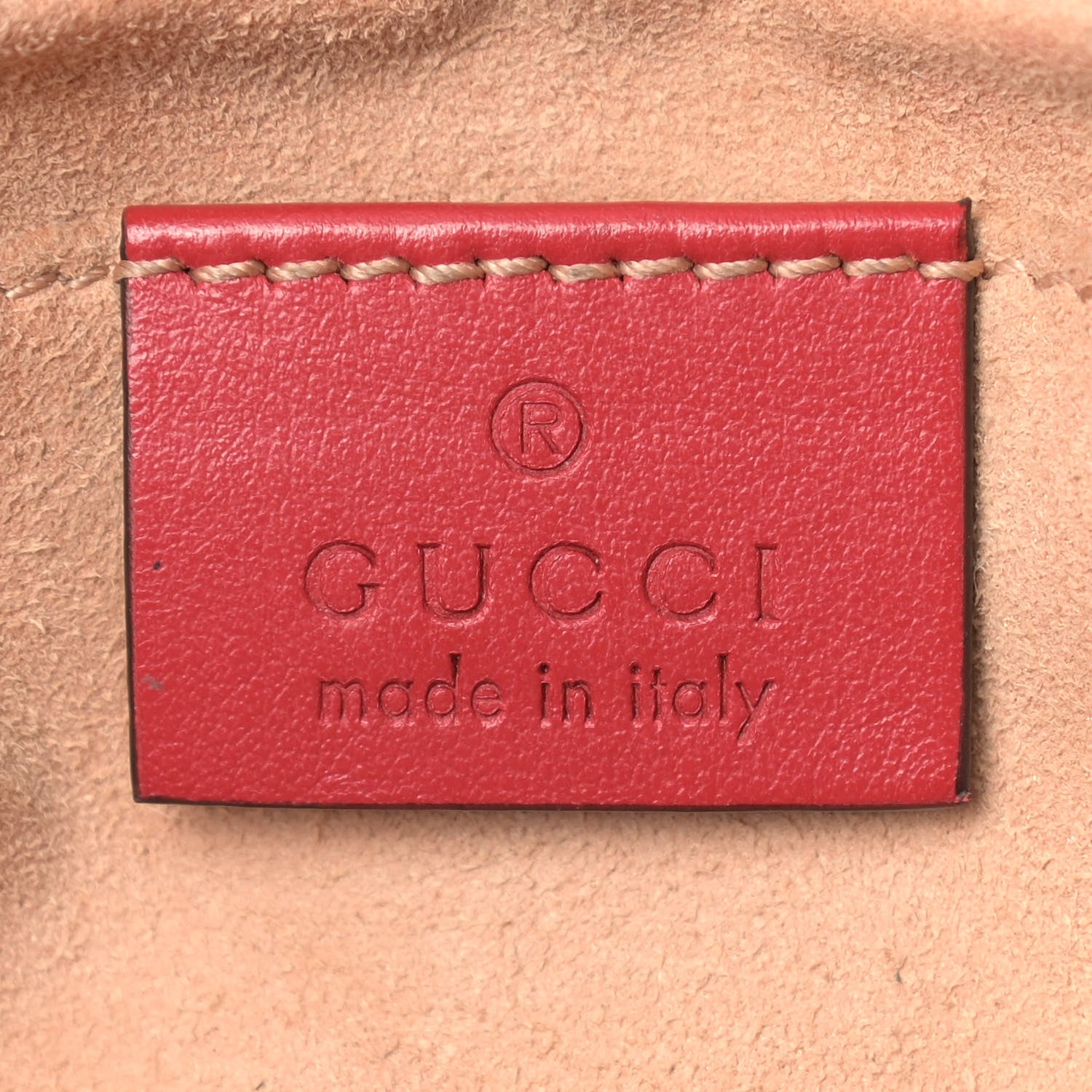 Gucci Calfskin Matelasse Mini GG Marmont Shoulder Bag Hibiscus Red 6 of 14