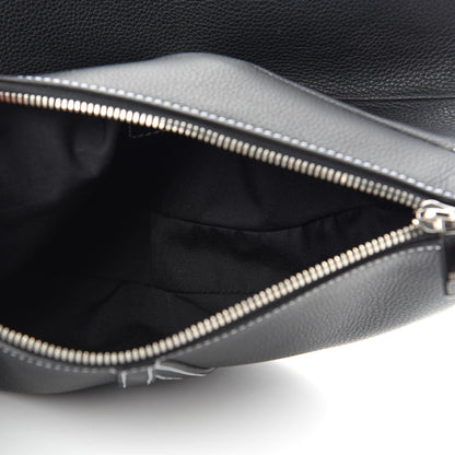 Christian Dior Calfskin Mens Saddle Bag Black 5 of 12