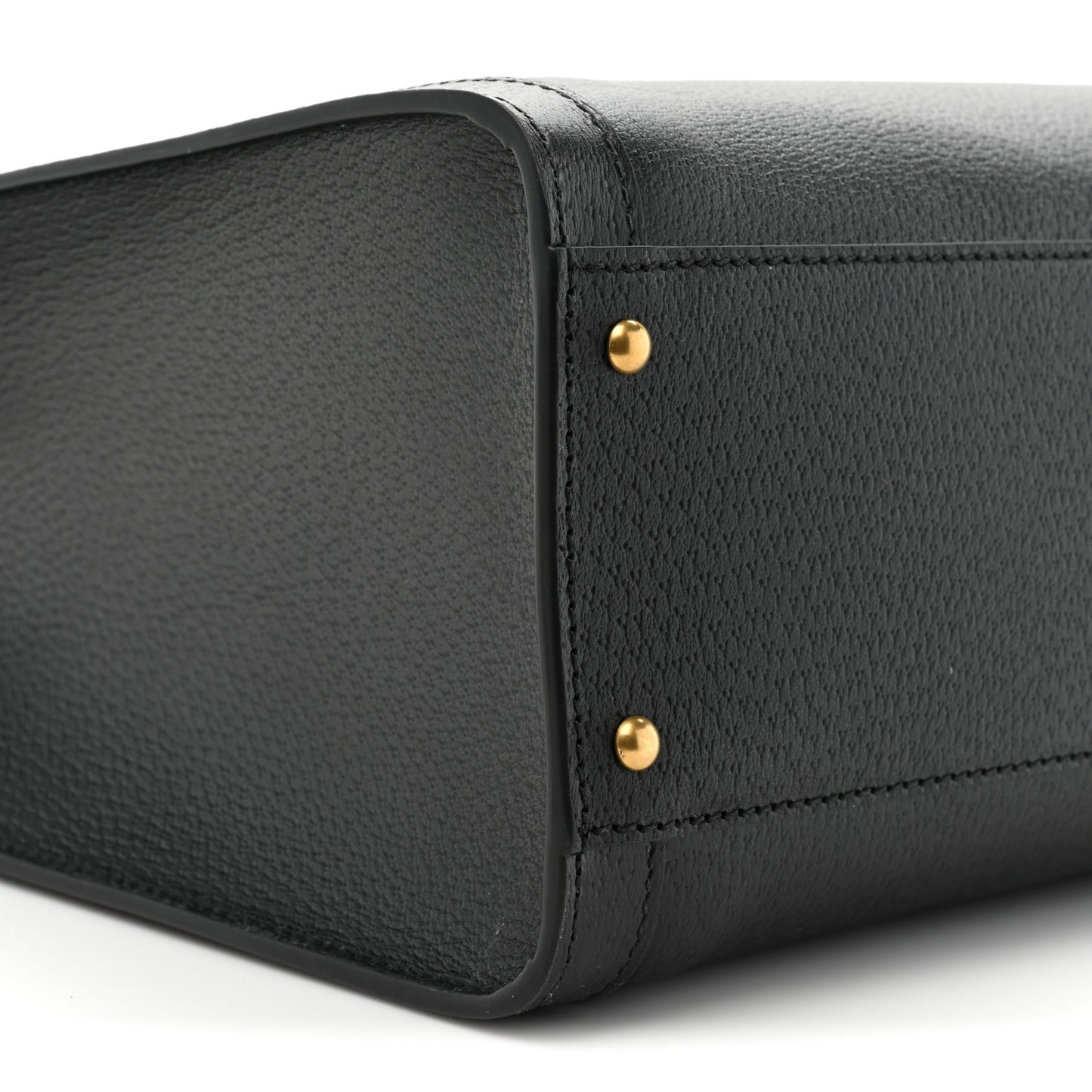 Wonka Grain Calfskin Large Diana Tote Bag Black
