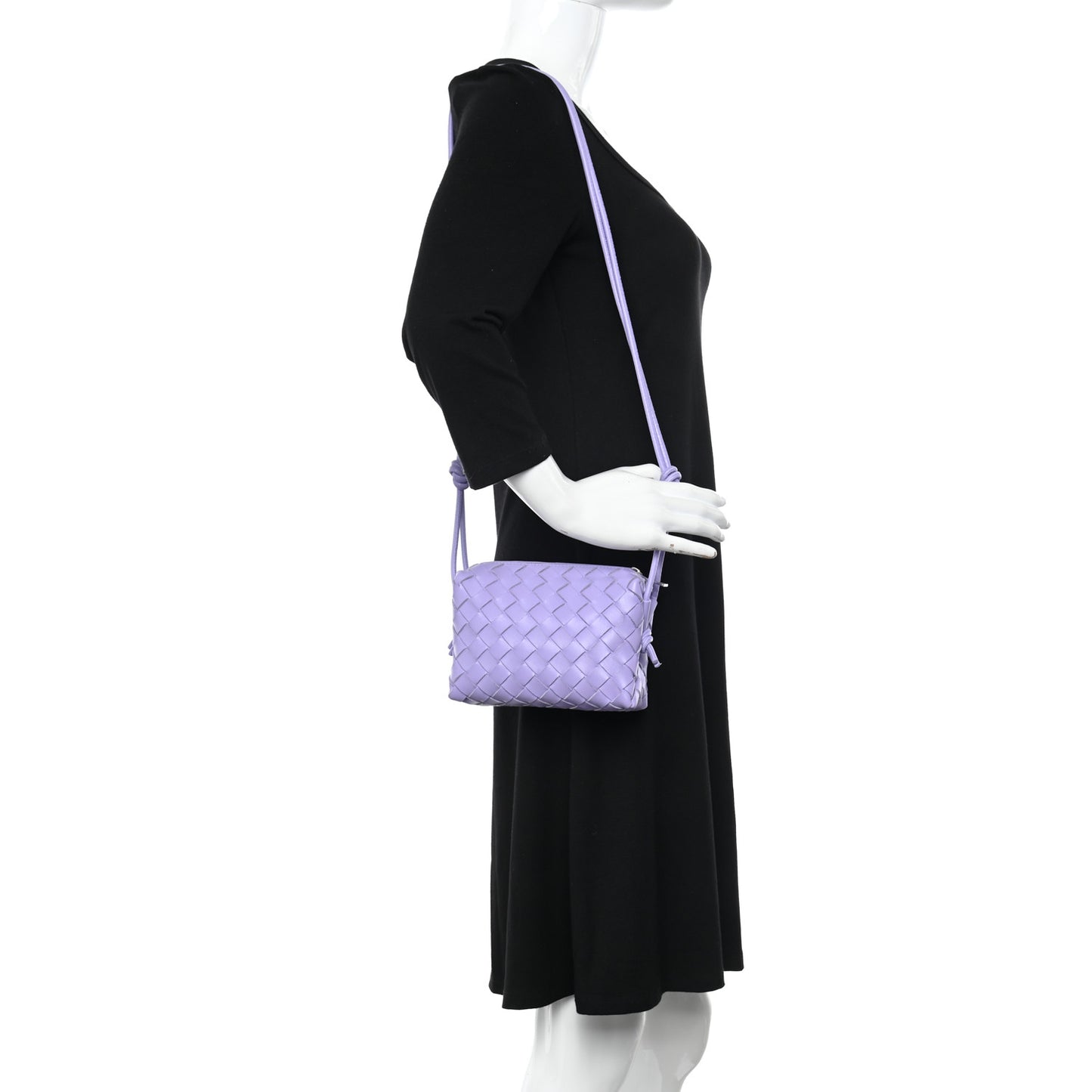 Nappa Intrecciato Mini Loop Camera Bag Wisteria