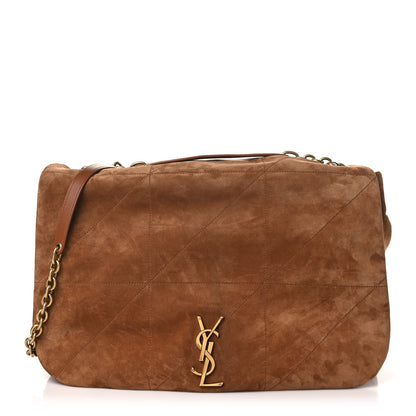 Saint Laurent Suede Matelasse Monogram Large Jamie 4.3 Snuff 1 of 10