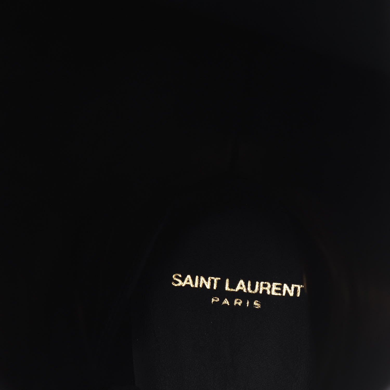 Saint Laurent Calfskin Woven Wool Embroidered Knee High Boots 37 Black 7 of 8