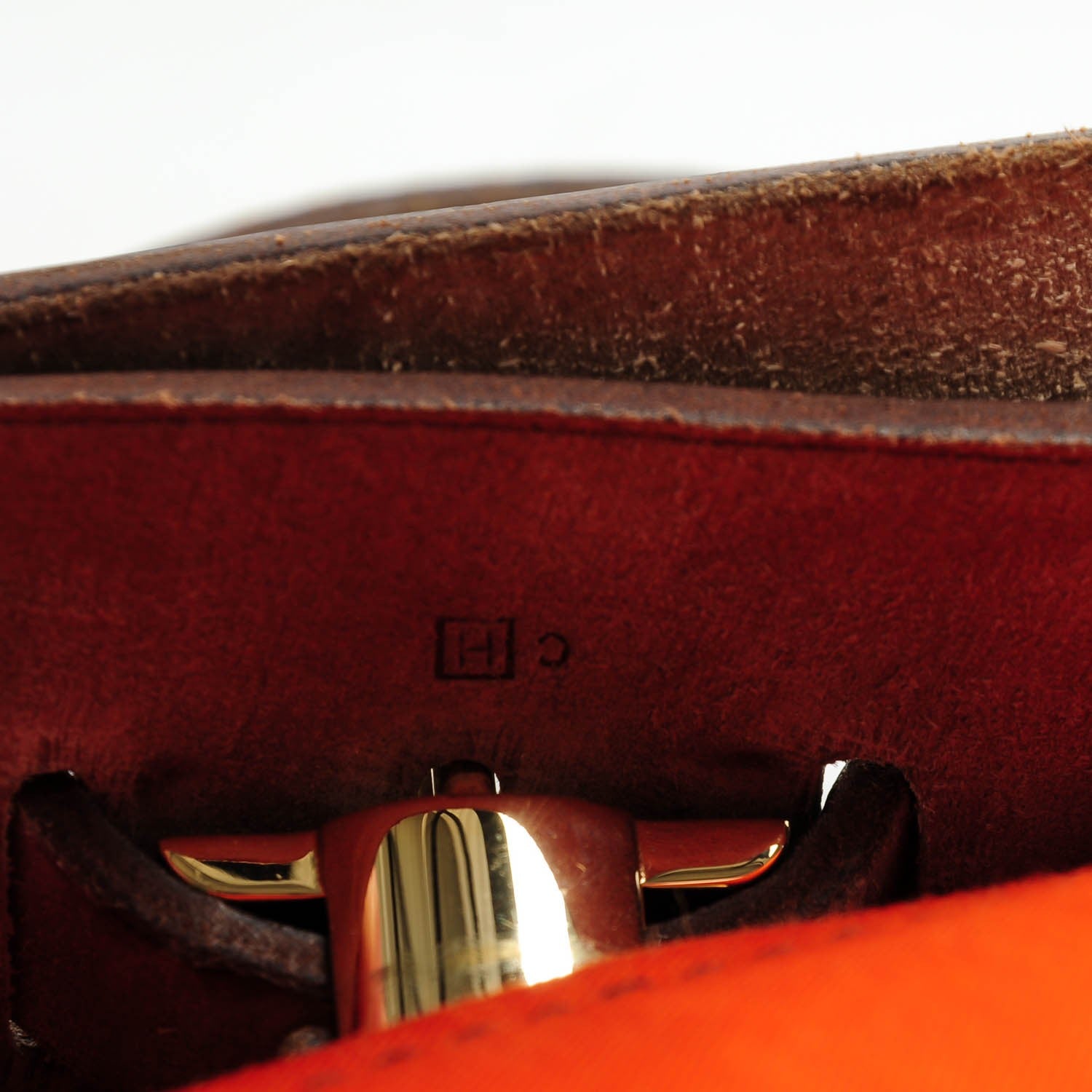 Hermes Toile Herbag PM 30 Orange and Red 11 of 15