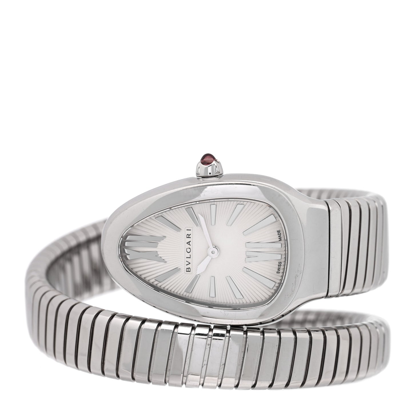 Stainless Steel 35mm Serpenti Tubogas Quartz Watch