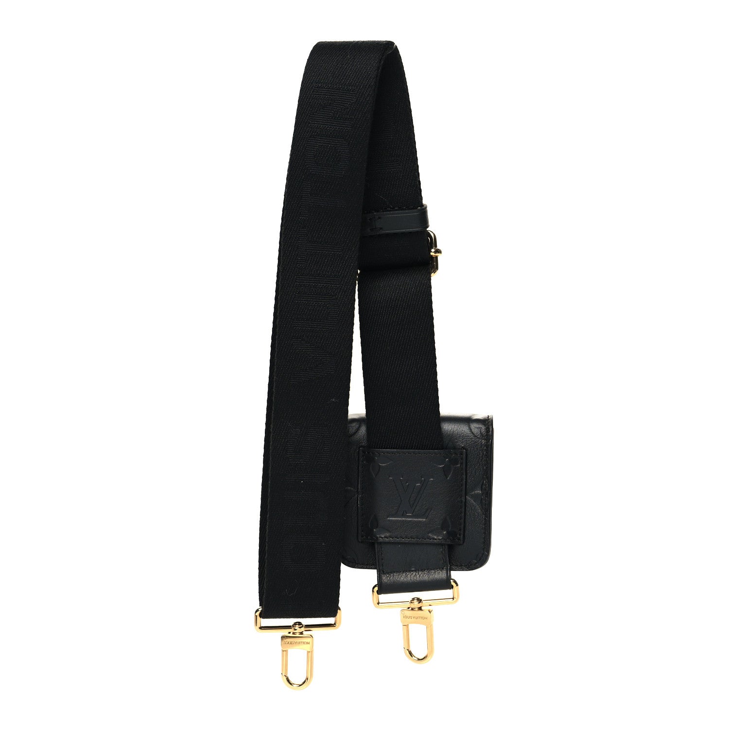 Louis Vuitton Canvas Utility Bandouliere Shoulder Strap Black 2 of 4
