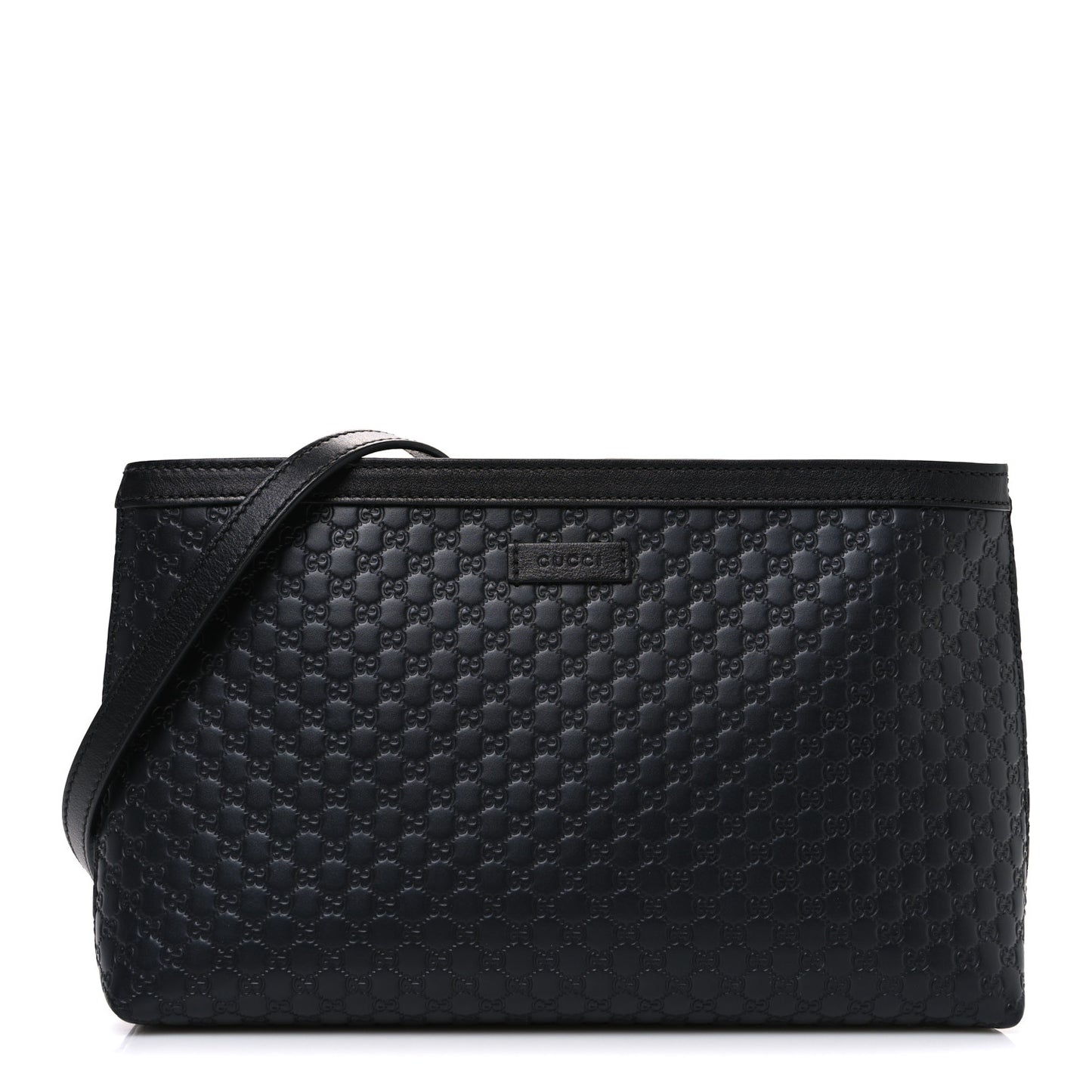 Microguccissima Flat Crossbody Black
