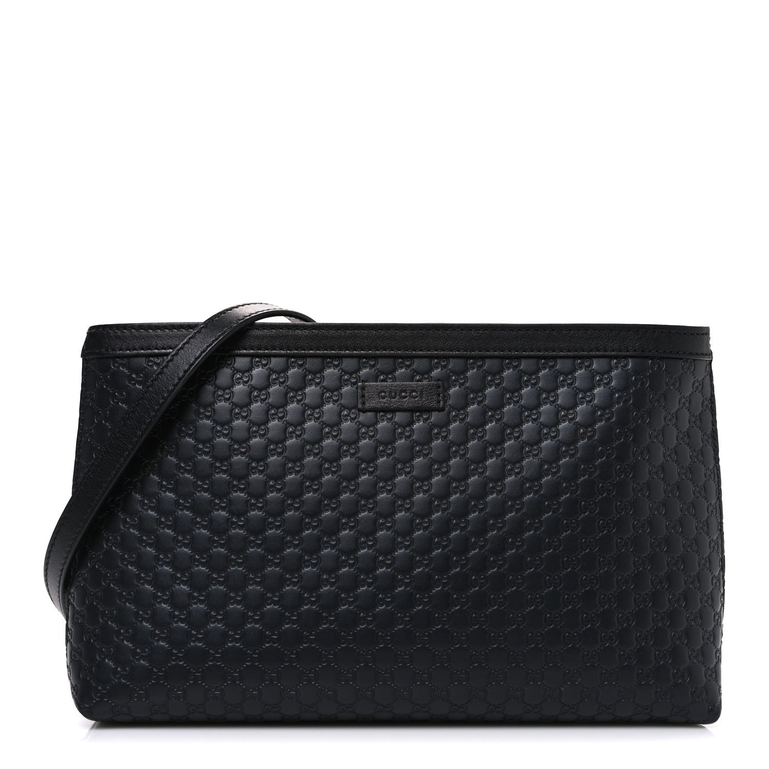 Gucci Microguccissima Flat Crossbody Black 1 of 10