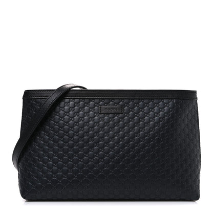Gucci Microguccissima Flat Crossbody Black 1 of 10