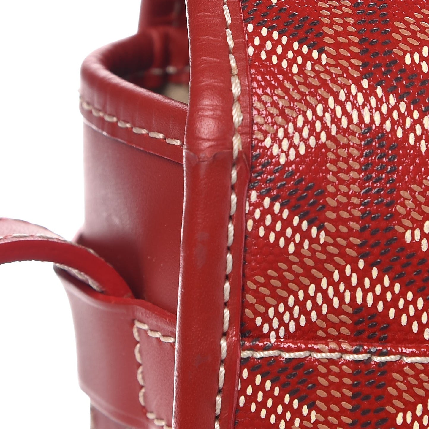 Goyardine Belvedere MM Messenger Bag Red