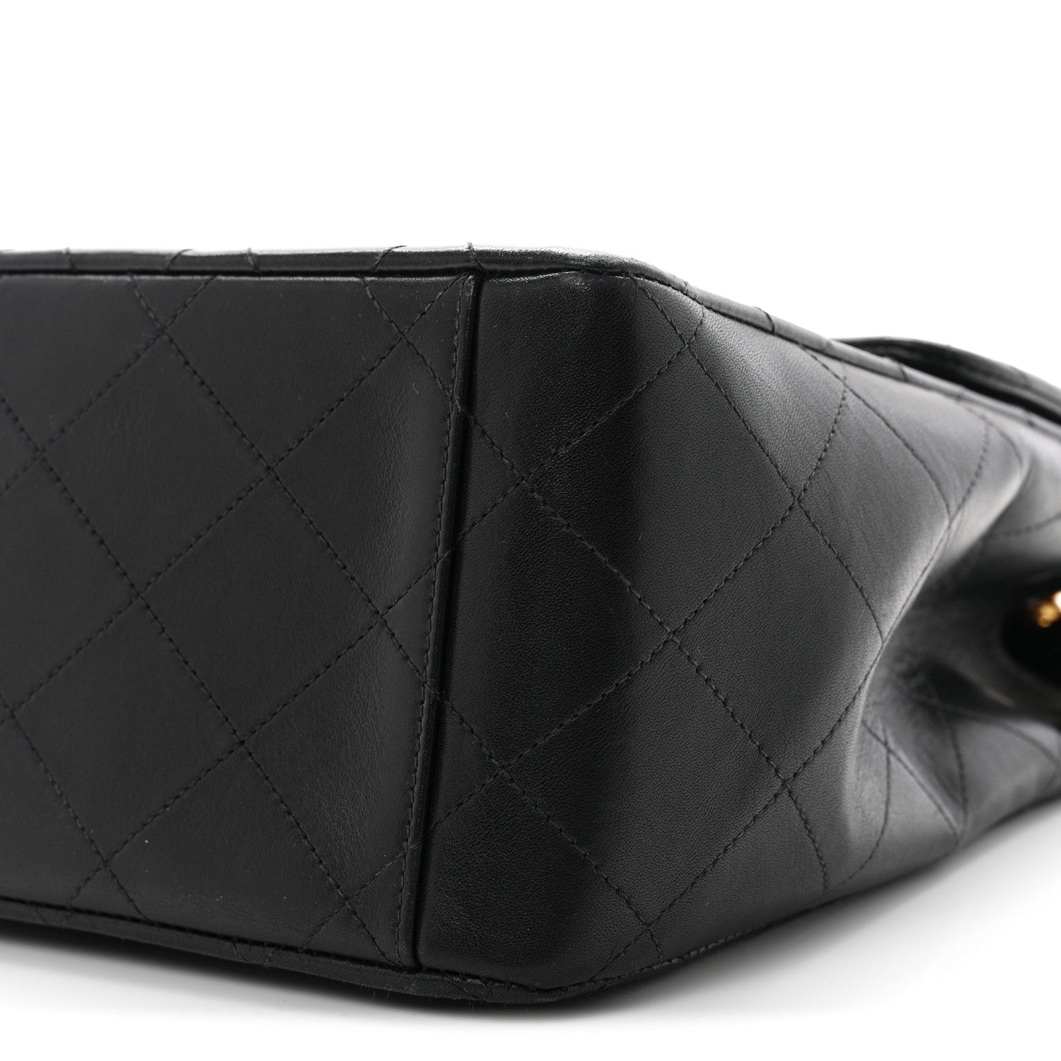 Chanel Lambskin Quilted XL Jumbo Single Flap Black 11 of 11