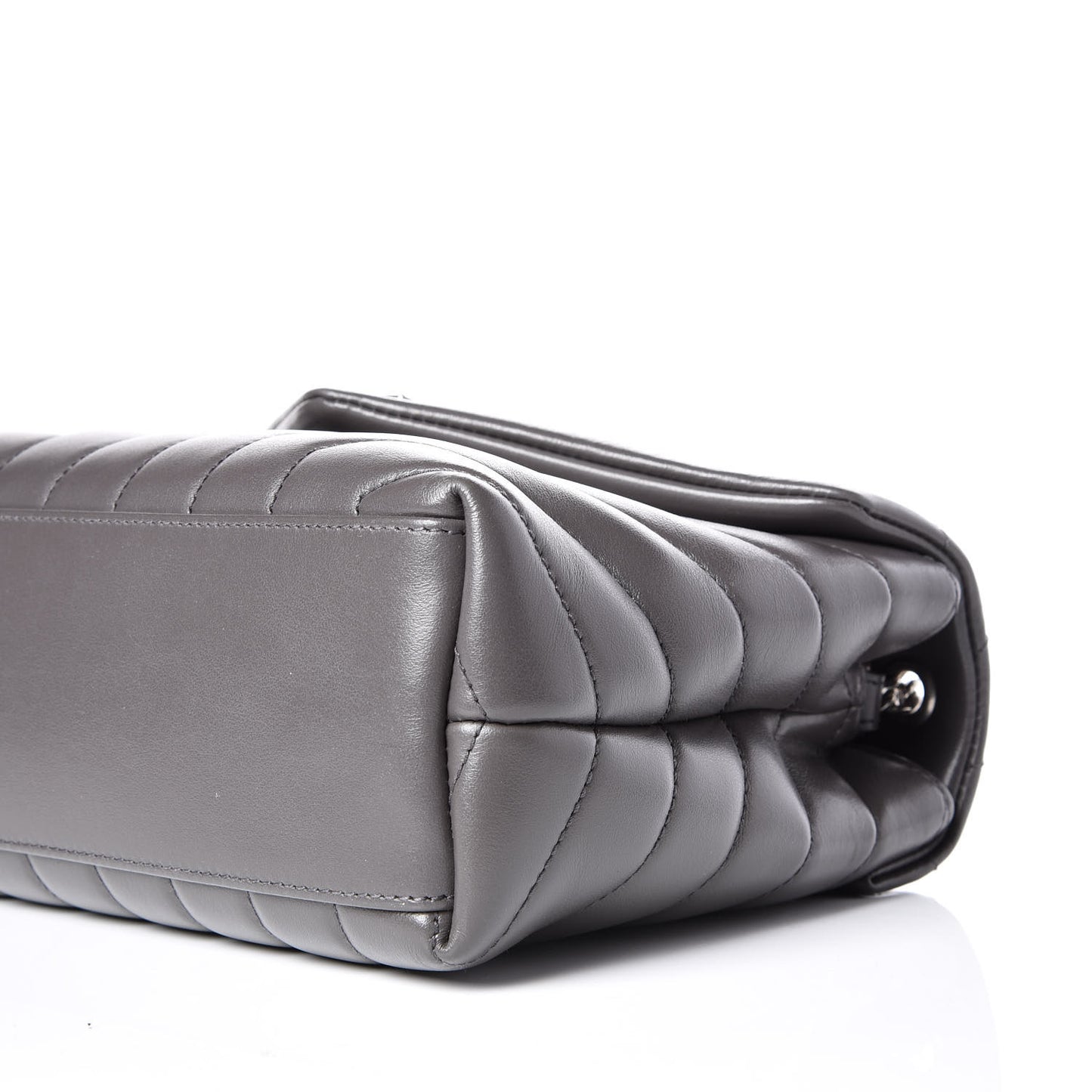 Calfskin Y Quilted Monogram Small Loulou Chain Satchel Earth