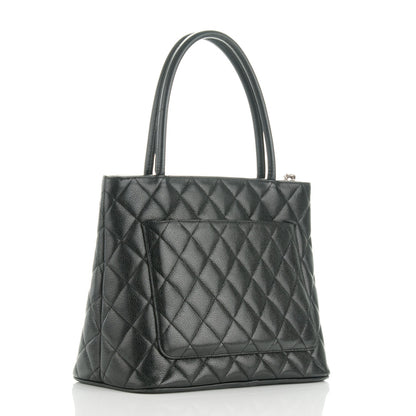 Chanel Caviar Quilted Medallion Tote Black 3 of 8