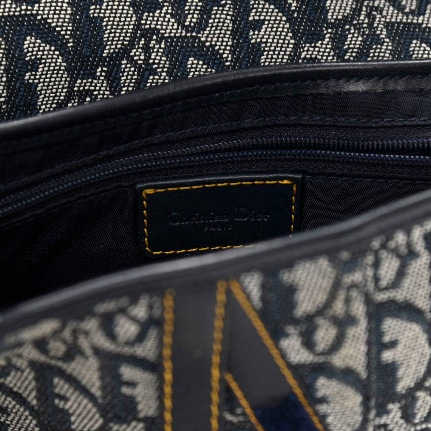 Monogram Saddle Bag Blue