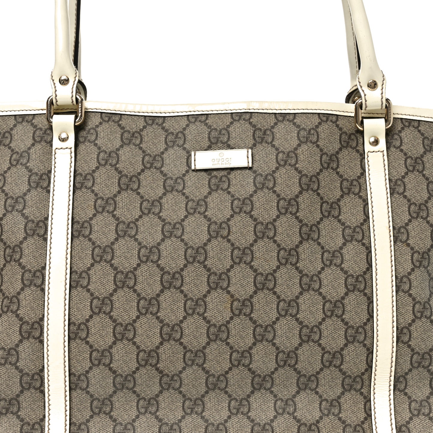GG Plus Monogram Medium Joy Tote Off White