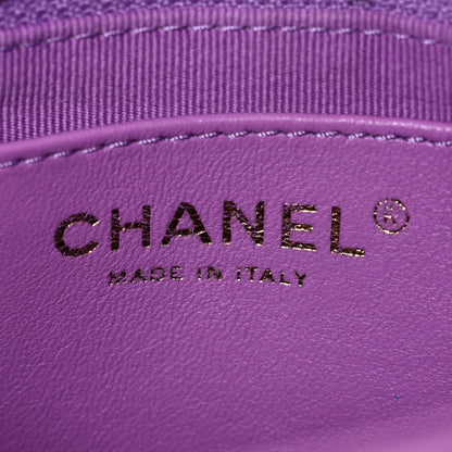 Chanel Lambskin Quilted Small CC Funky Town Flap Purple 6 of 10