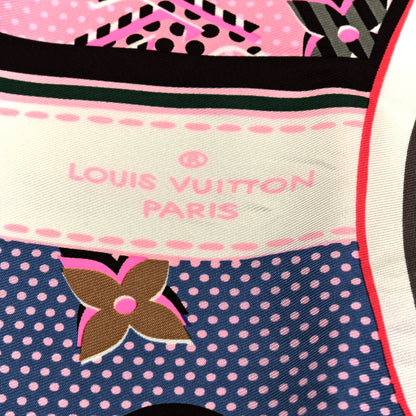 Louis Vuitton Silk Pop Monogram Scarf Rose Pop 3 of 4