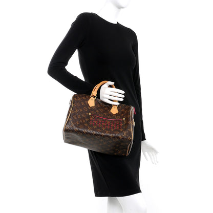 Louis Vuitton Monogram Perforated Speedy 30 Fuchsia 2 of 6