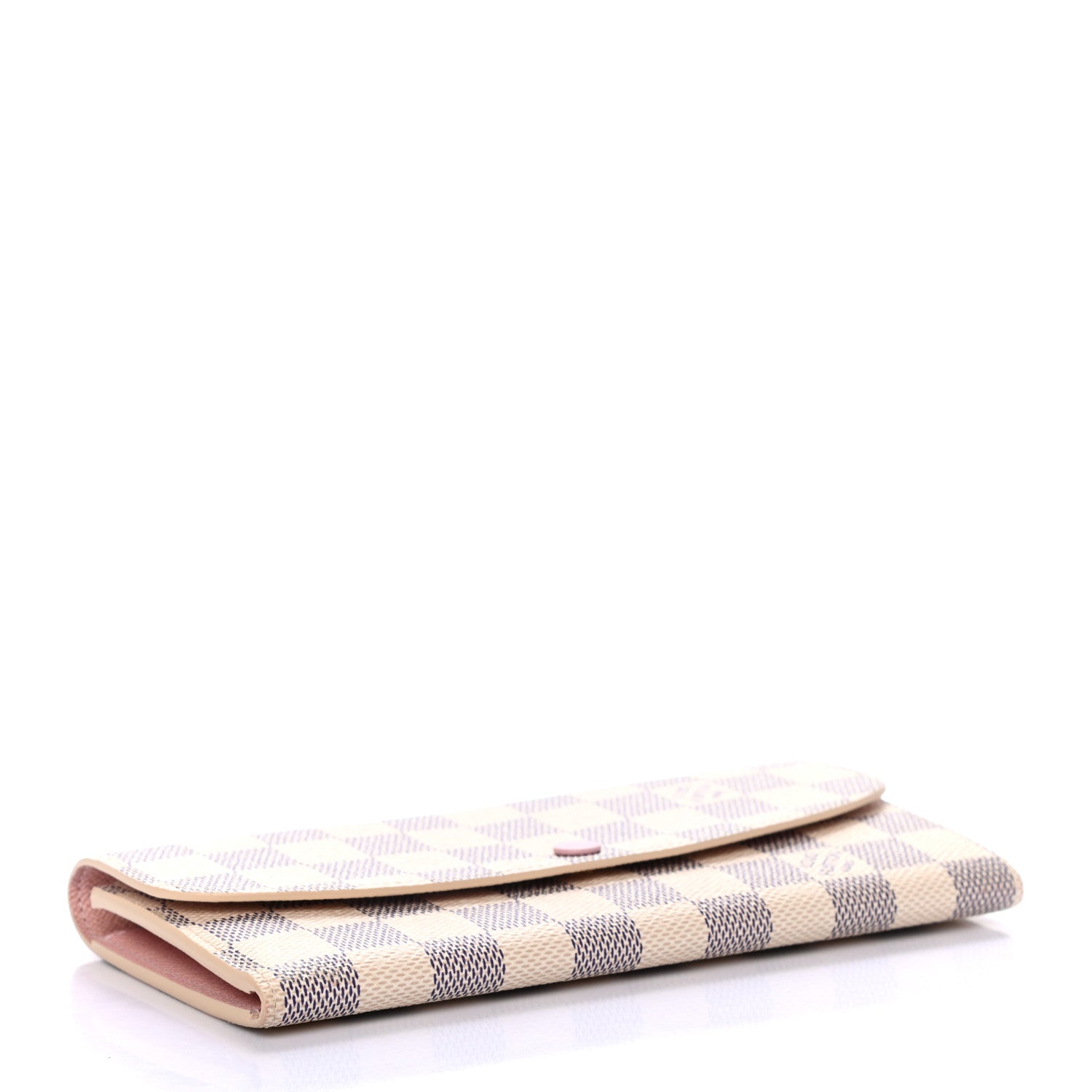 Louis Vuitton Damier Azur Emilie Wallet Rose Ballerine 4 of 6