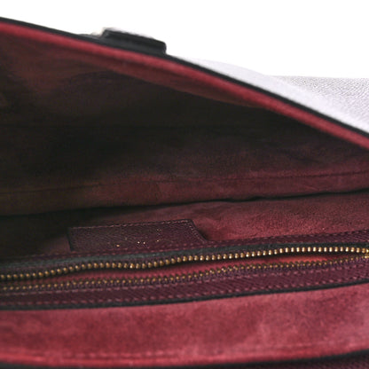 Christian Dior Grained Calfskin Saddle Bag Burgundy 5 of 10