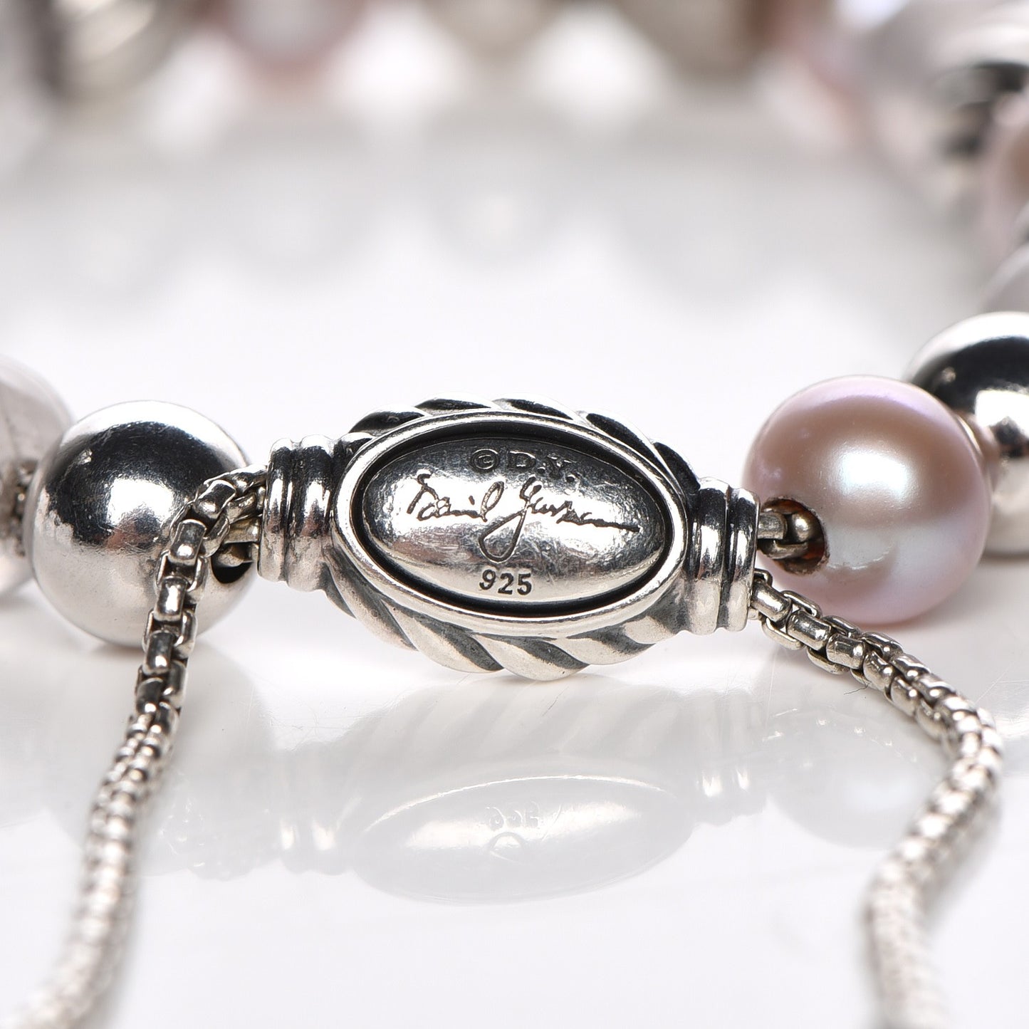 Sterling Silver Pink Pearl Rose Quartz 8mm Spiritual Bead Bracelet