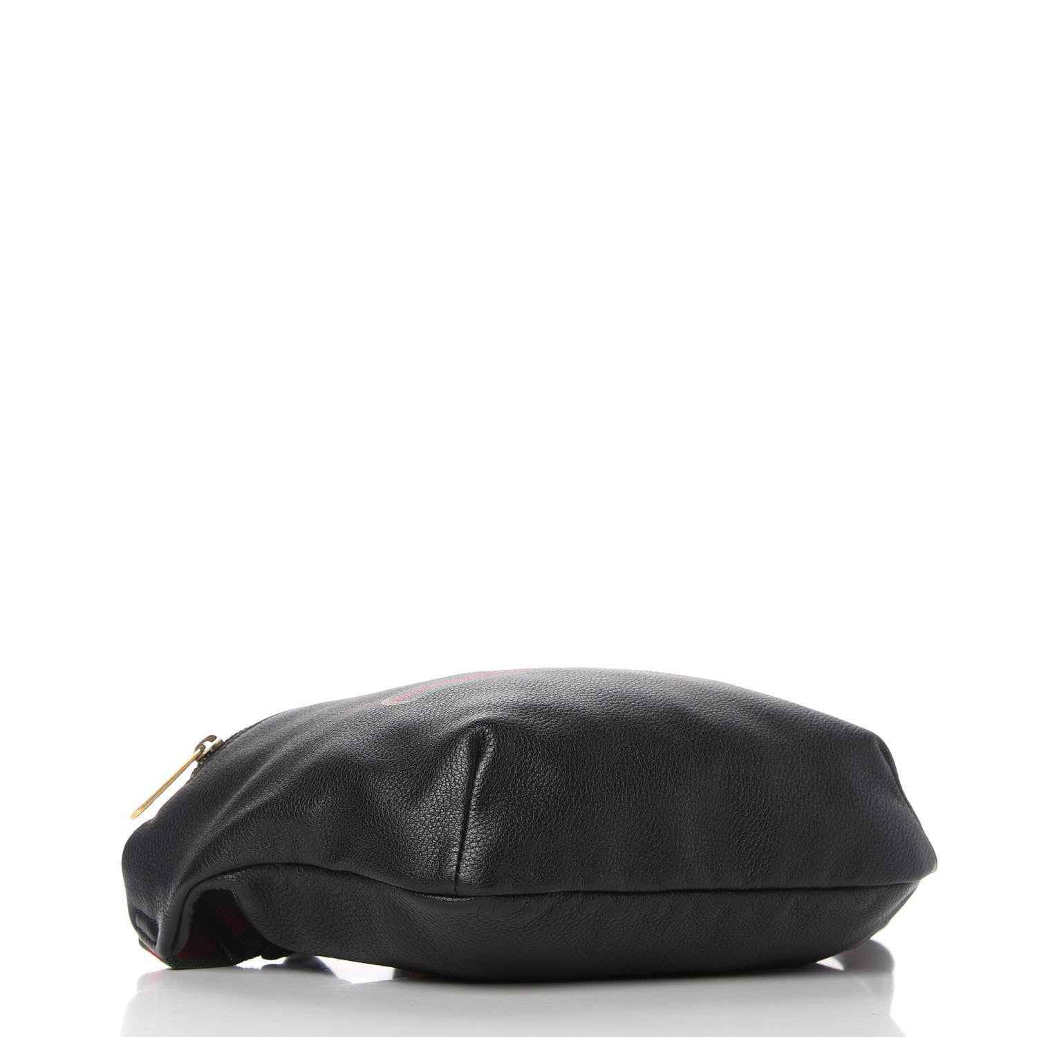 Gucci Grained Calfskin Logo Belt Bag Black 4 of 11