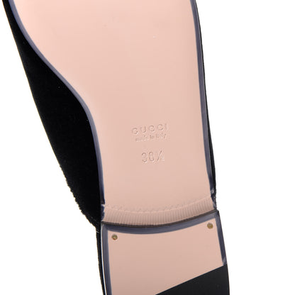 Gucci Velvet Marquise Crystals Womens Princetown Slippers 38.5 Black 9 of 11