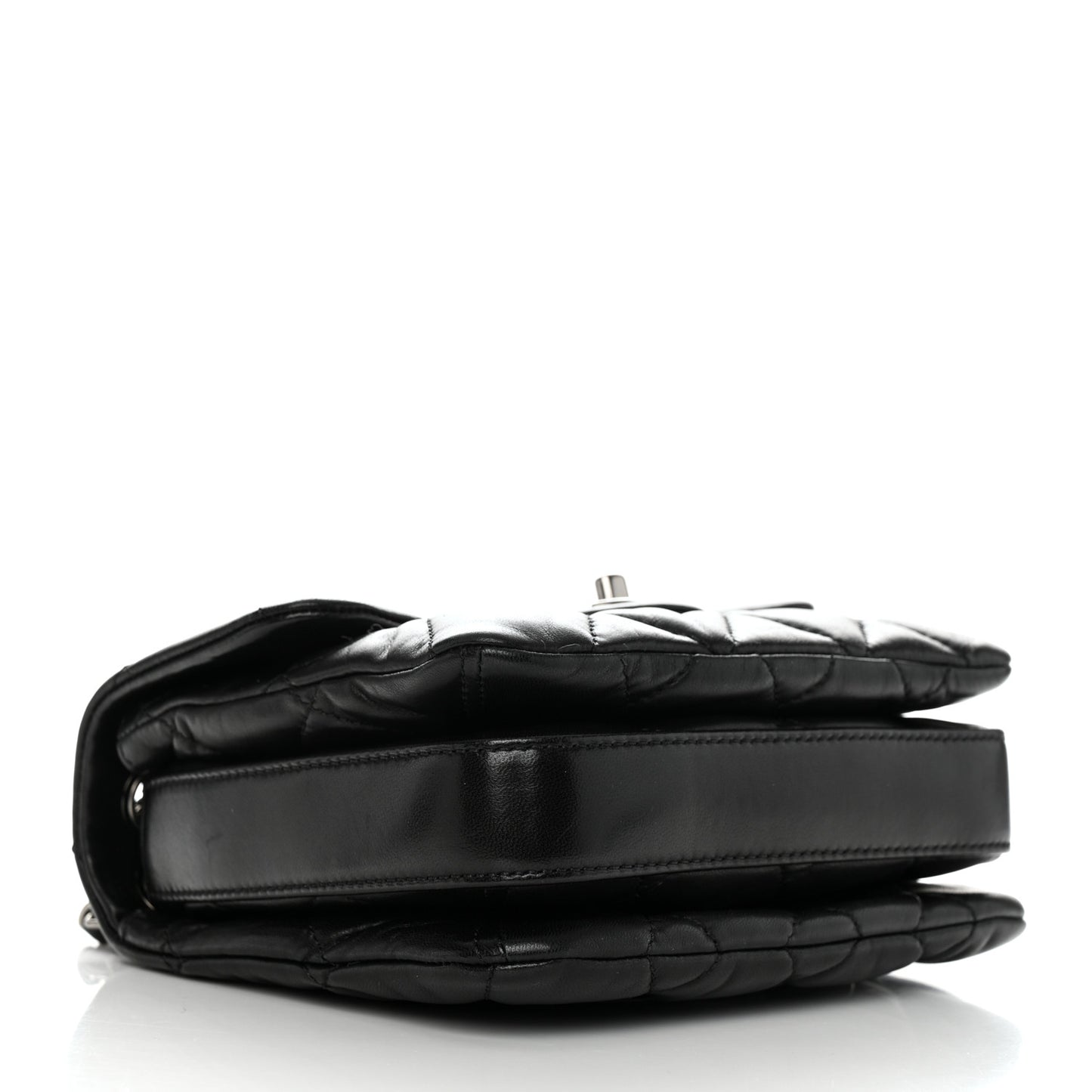 Lambskin Quilted Mini Chanel 3 Flap Black